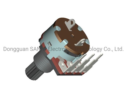 Horizontal Plastic Shaft Potentiometer 16mm With Rotary Switch RV16801NS