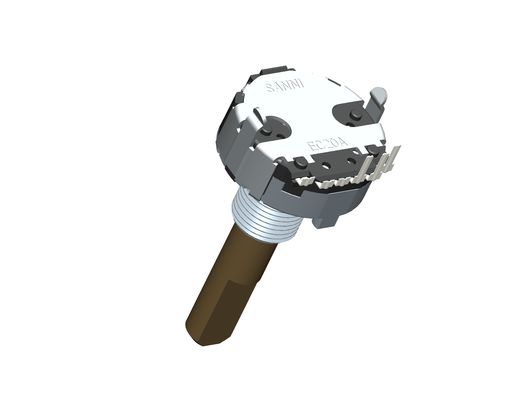 EC20 Incremental Rotary Encoder 18 Positioning Pulse Semi-circular Axis L30mm Digital Potentiomet