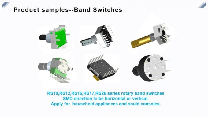 工場RS12b 12mmバンド ロータリー スイッチの倍数は音声のための正方形のロータリー スイッチを置く